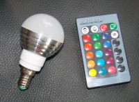stylische 3W LED RGB Glühlampe mit IR